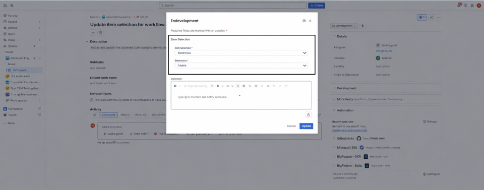 N-Level Cascade Select JSM Atlassian